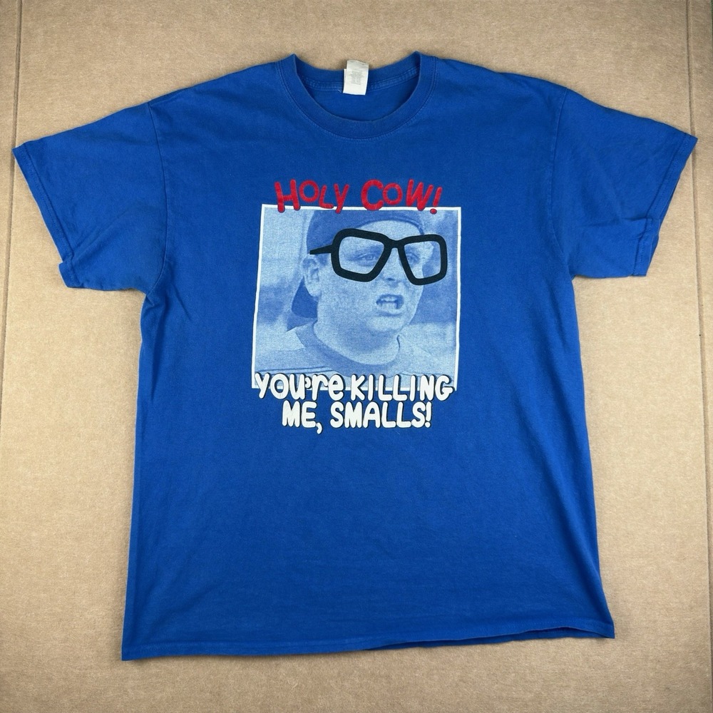 Y2K Gildan‎ T-Shirt Men's Large Blue The Sandlot Movie Funny Tee